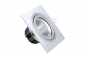 Preview: NE 15-150 Hochglanz-Reflektor LED Spot 15 Watt schwenkbar eckig