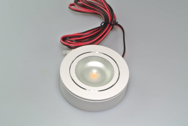 Aufbaugehäuse für FL03-55R Spot mit 3 Watt COB LED ultraflach 18mm Weiß