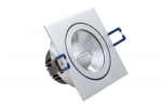 NE 10-105 Hochglanz-Reflektor LED Spot 10 Watt schwenkbar eckig